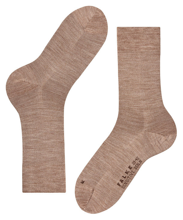 Sensitive Berlin Hommes Chaussettes Convient aux diabétiques Couleur : nutmeg mel