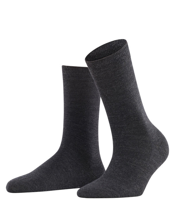 Softmerino Femmes Chaussettes avec laine mérinos Couleur : anthra.mel