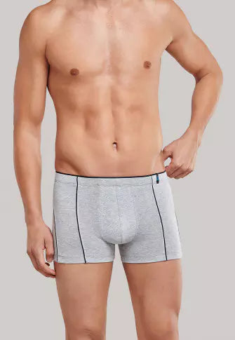 Shorts piping in black gray melange - 95/5