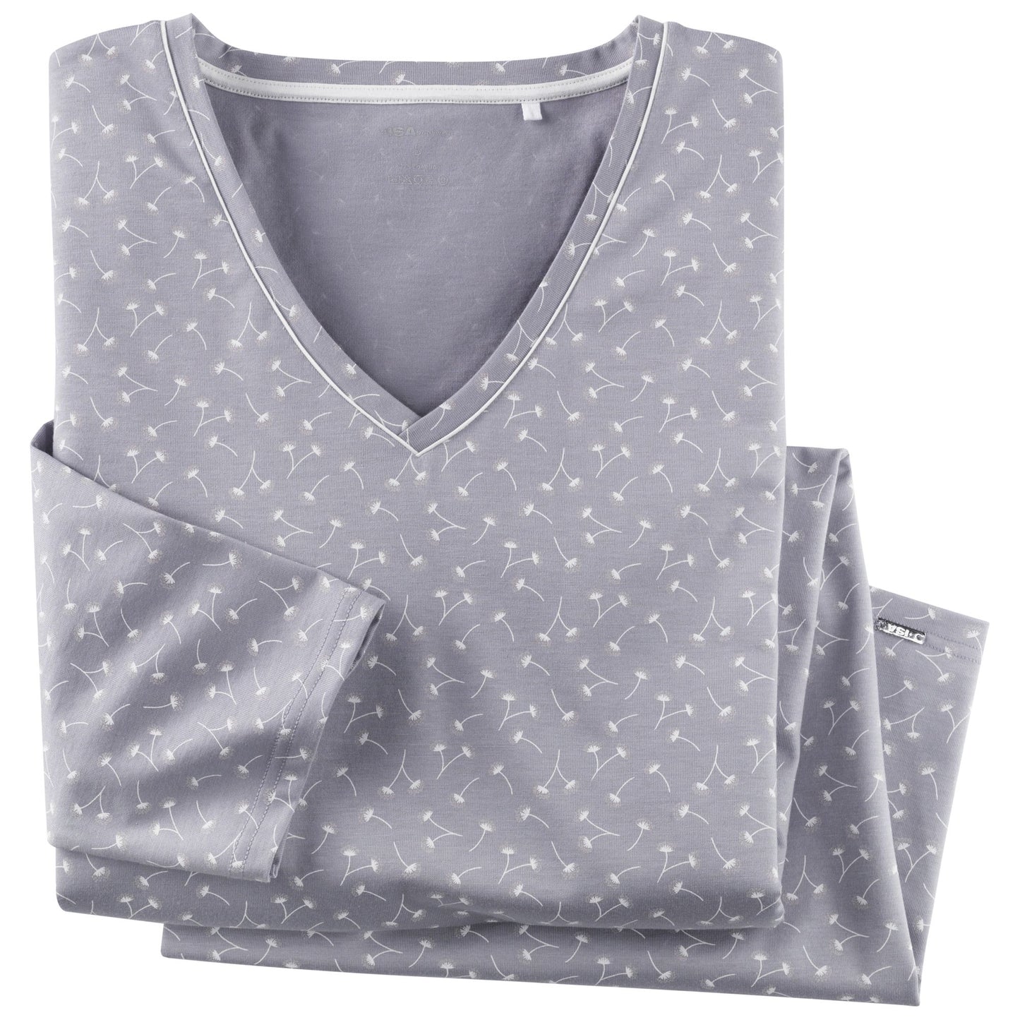 CHEMISE DE NUIT MANCHES 3, 4, ENCOLURE EN V