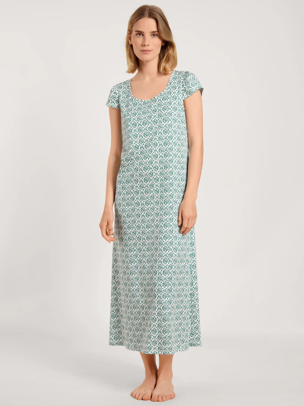 CALIDA GARDEN NIGHTS Chemise de nuit manches courtes longueur