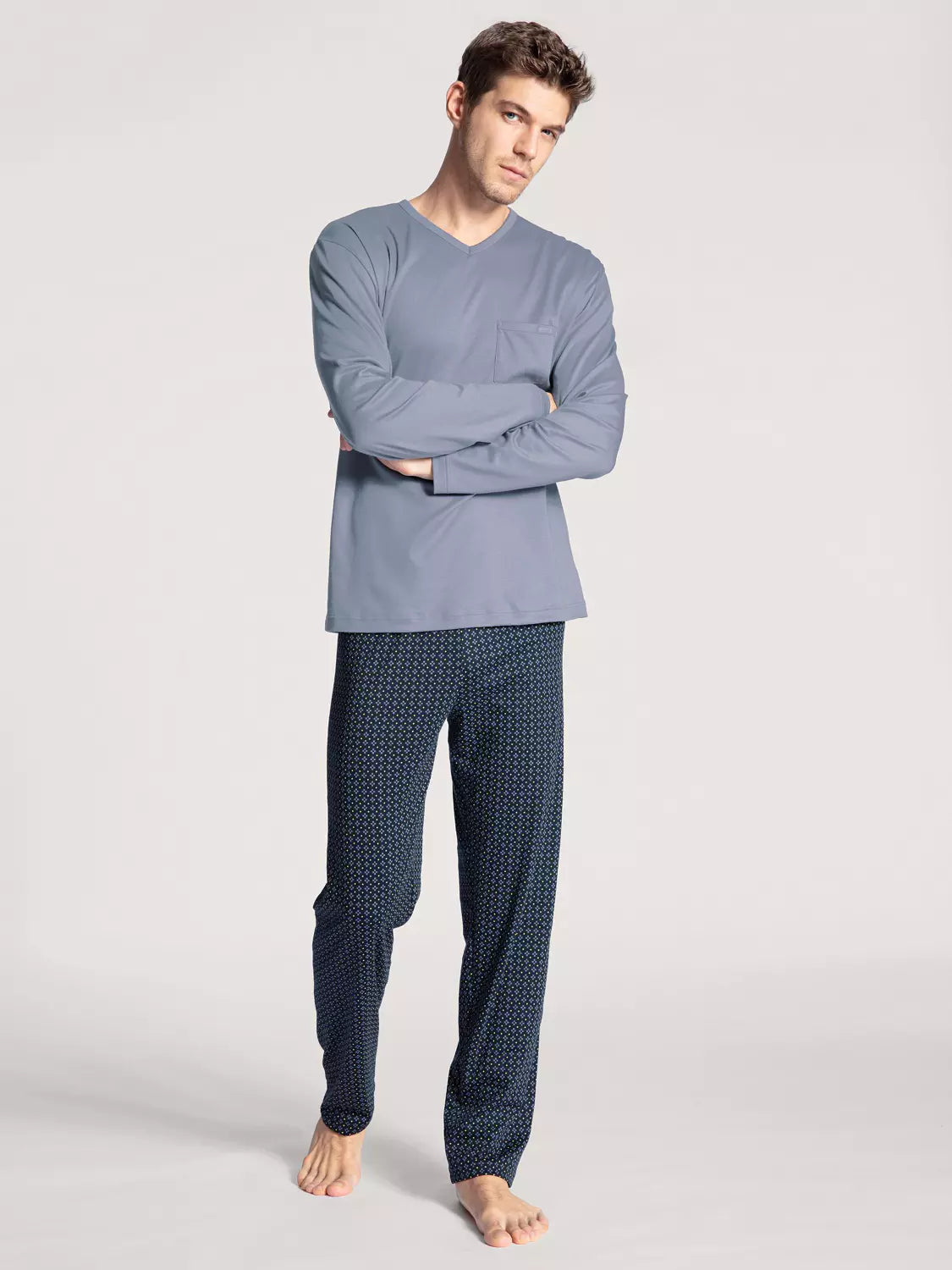 Pajamas / pyjamas, long, without cuffs
