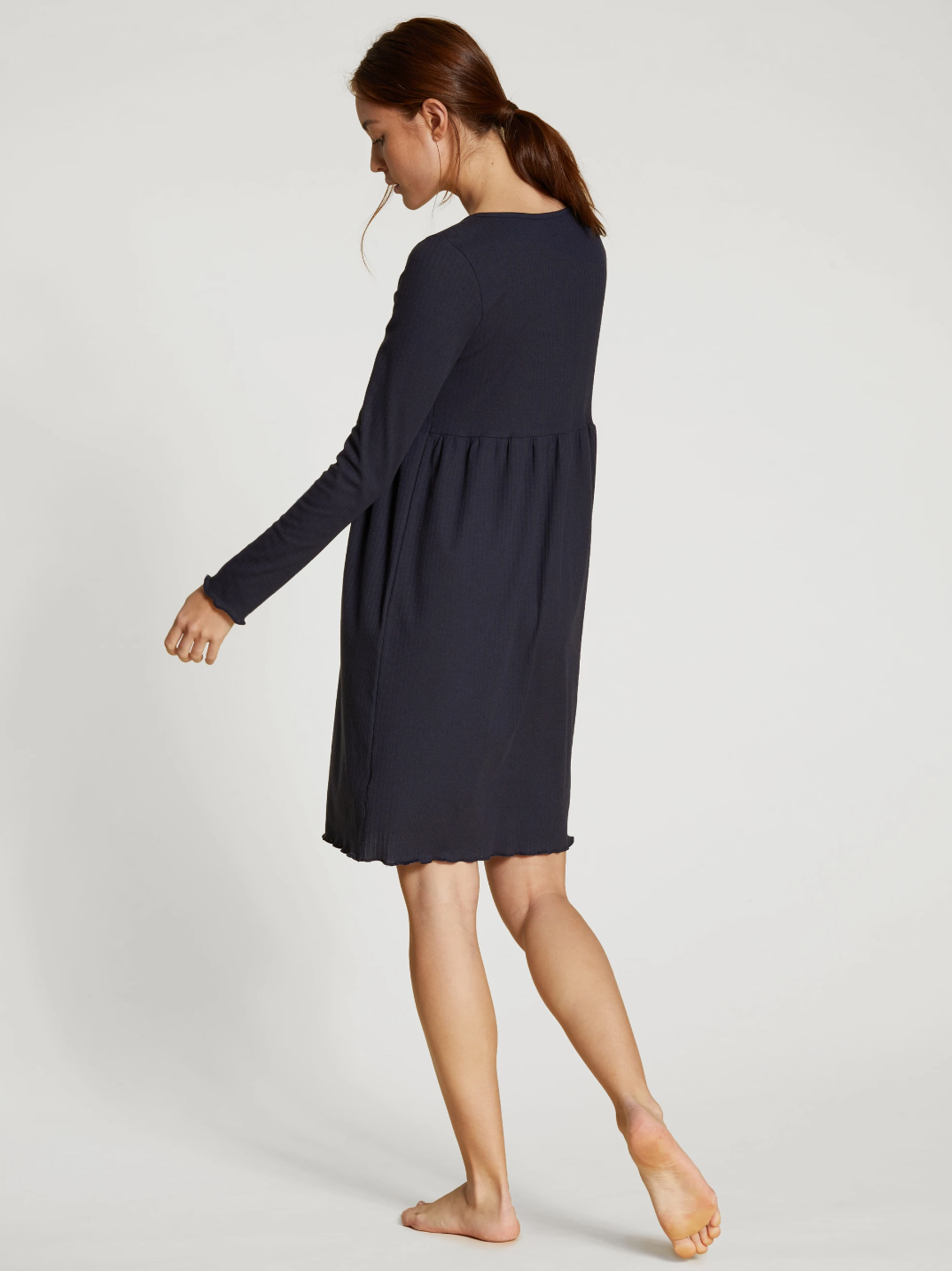 CALIDA FAVOURITES MARINE Loungedress en Jacquard avec du modal