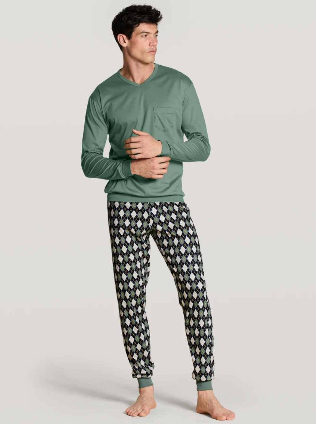 CALIDA RELAX STREAMLINE 3 Bündchen-Pyjama