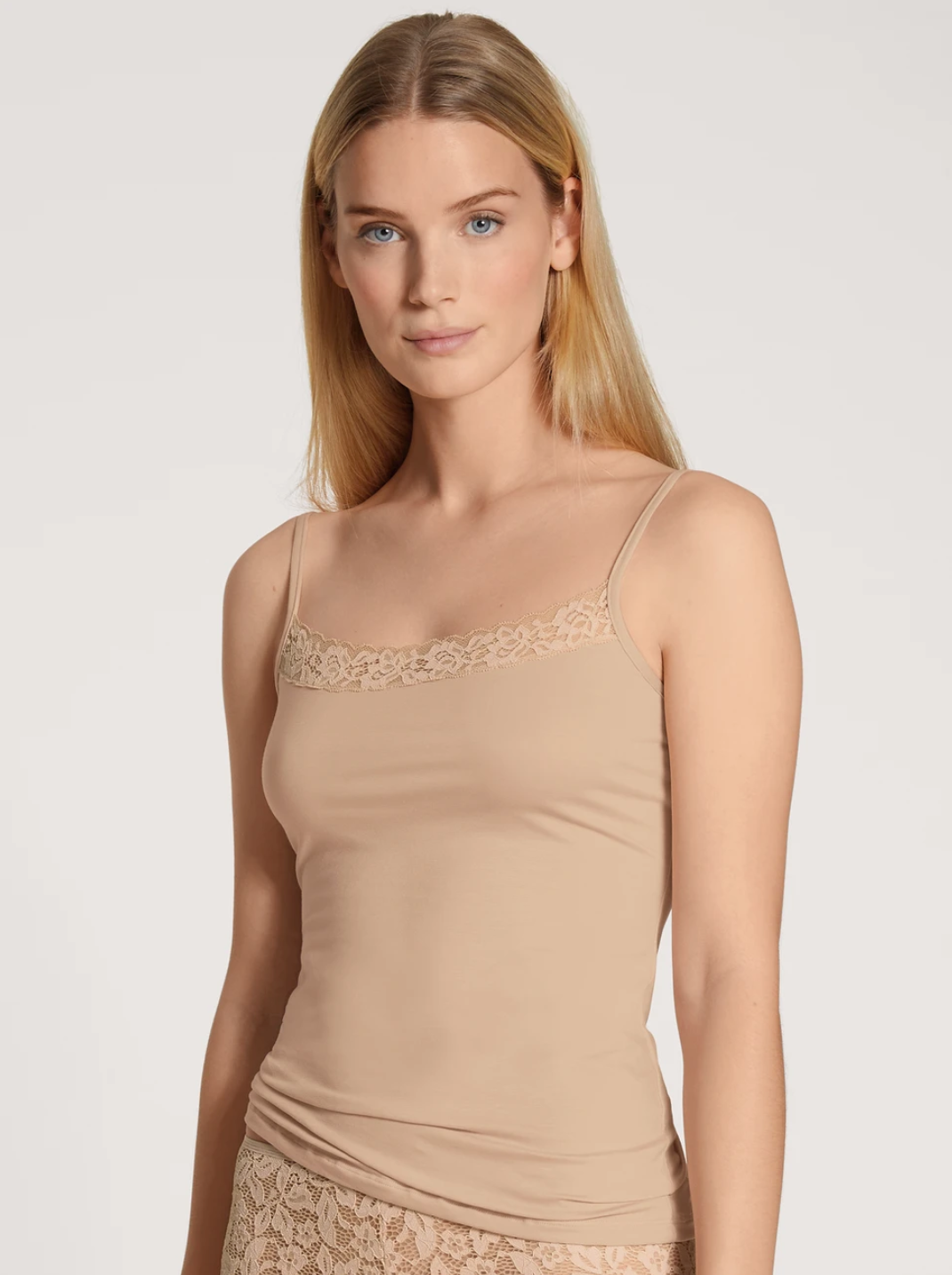 CALIDA NATURAL COMFORT LACE Top à fines bretelles
