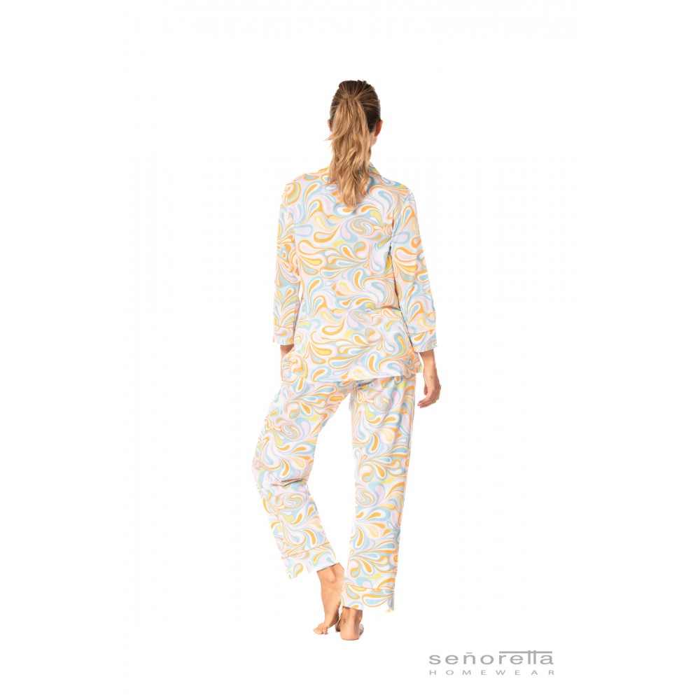 Pyjama ouvert 3/4