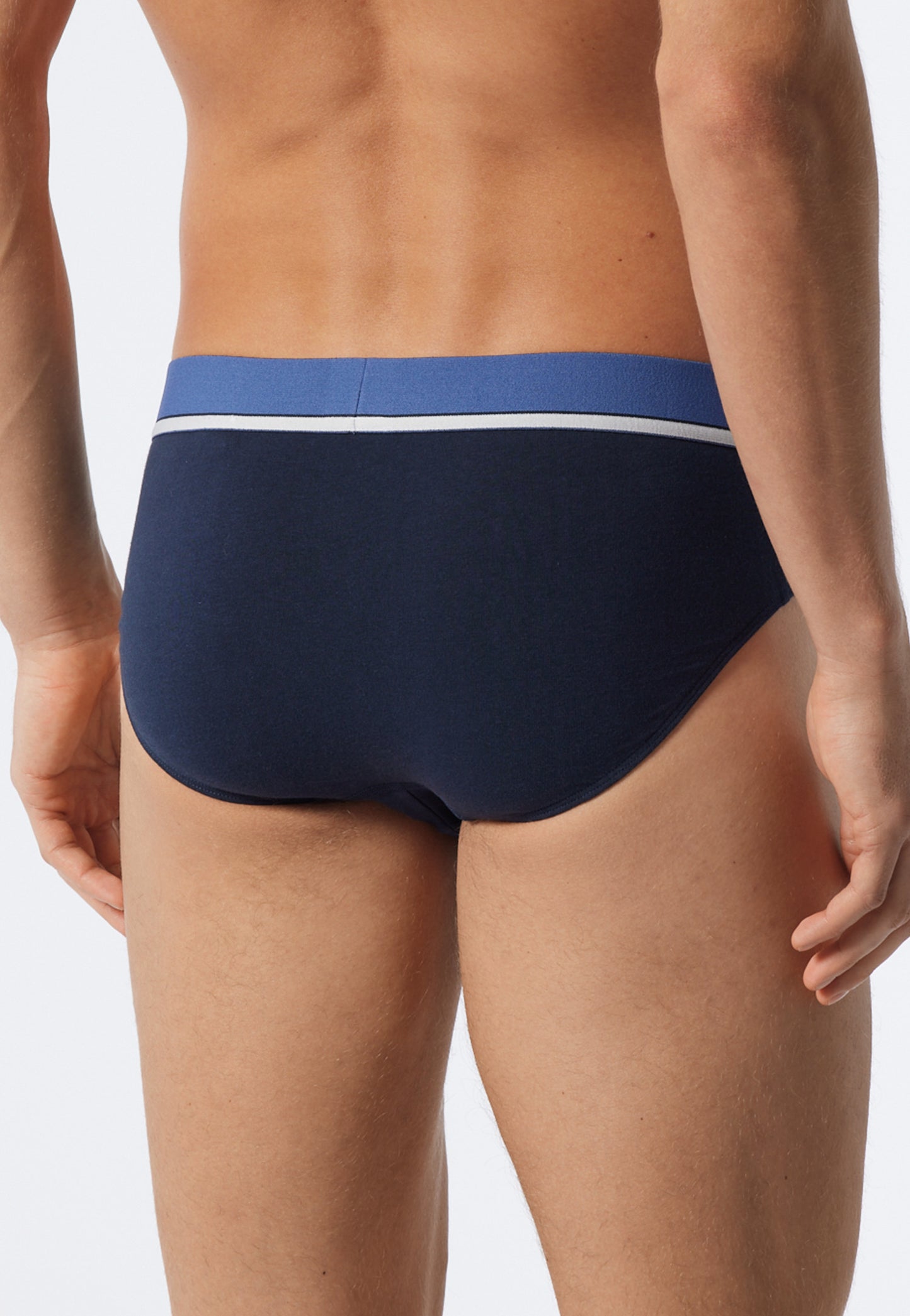 Rio bikini briefs 3-pack organic cotton woven elastic waistband dark blue - 95/5