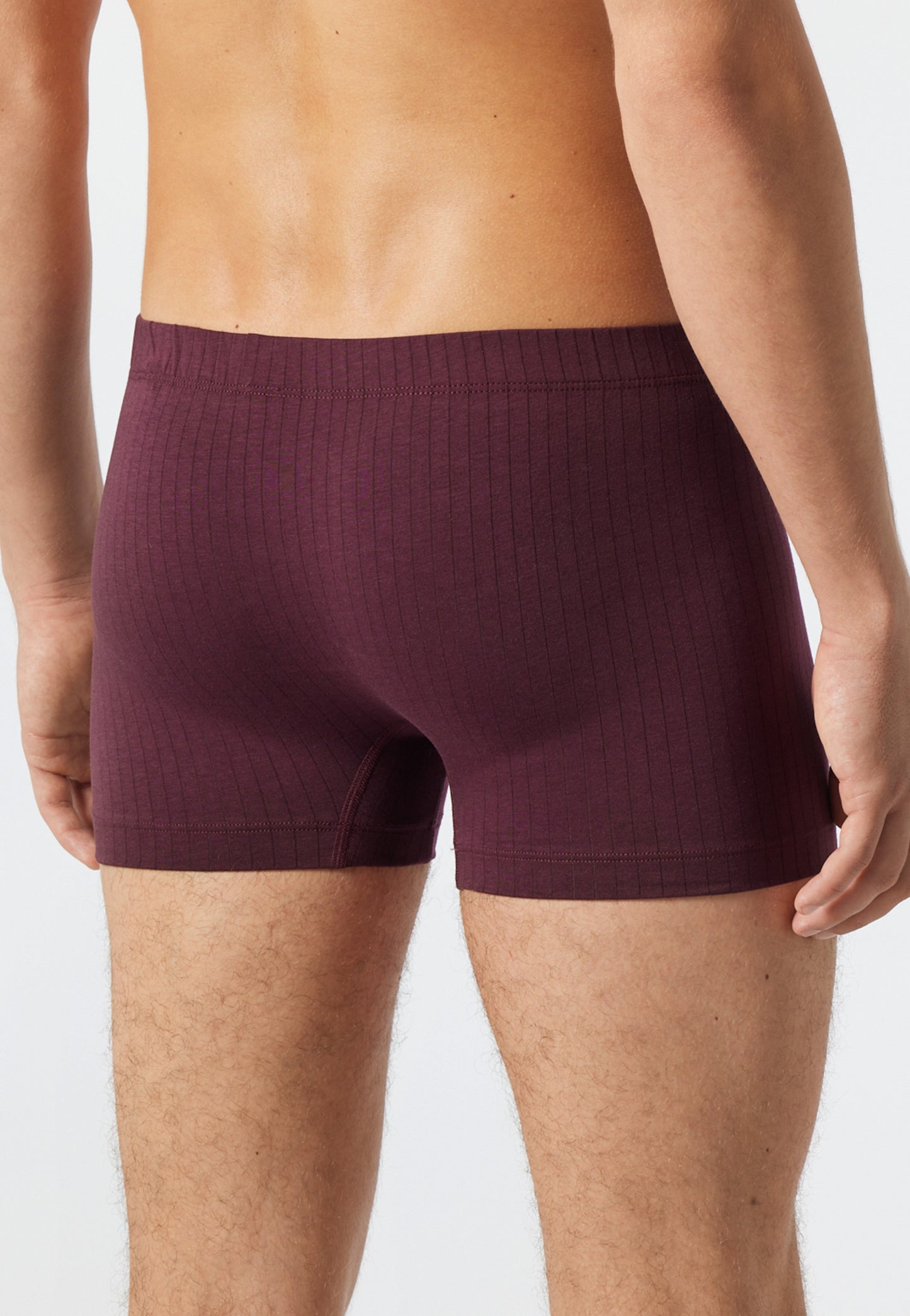 Shorts Tencel Nadelzugmuster burgund - selected! premium inspiration