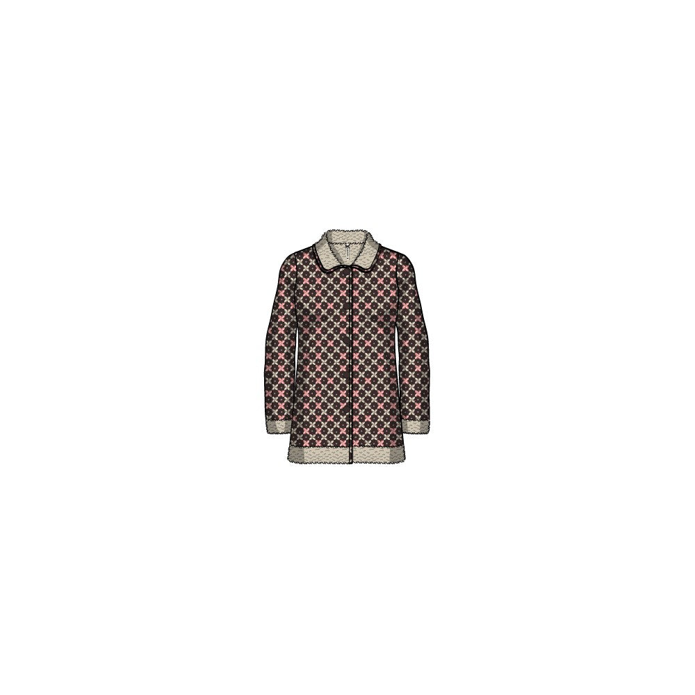 Geometric printed jacket