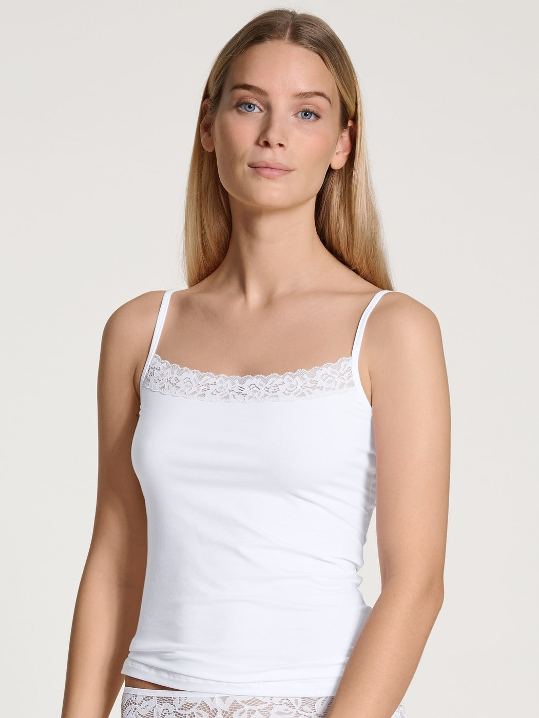 10156-1 Calida Natural Comfort Lace Spaghetti top