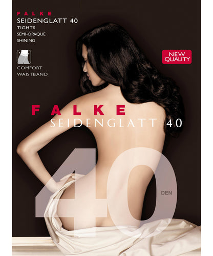 40414-4169 FALKE Seidenglatt 40 DEN Collants femme semi-opaques et légèrement brillants Couleur : poudre