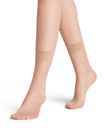 41390-4409 FALKE Seidenglatt 15 DEN Damen Knöchelsocken transparent & glänzend Farbe: crystal