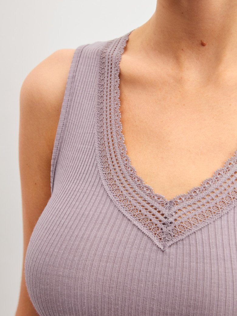Camiseta de tirantes Calida de lana y seda Serie Silky Wool Joy