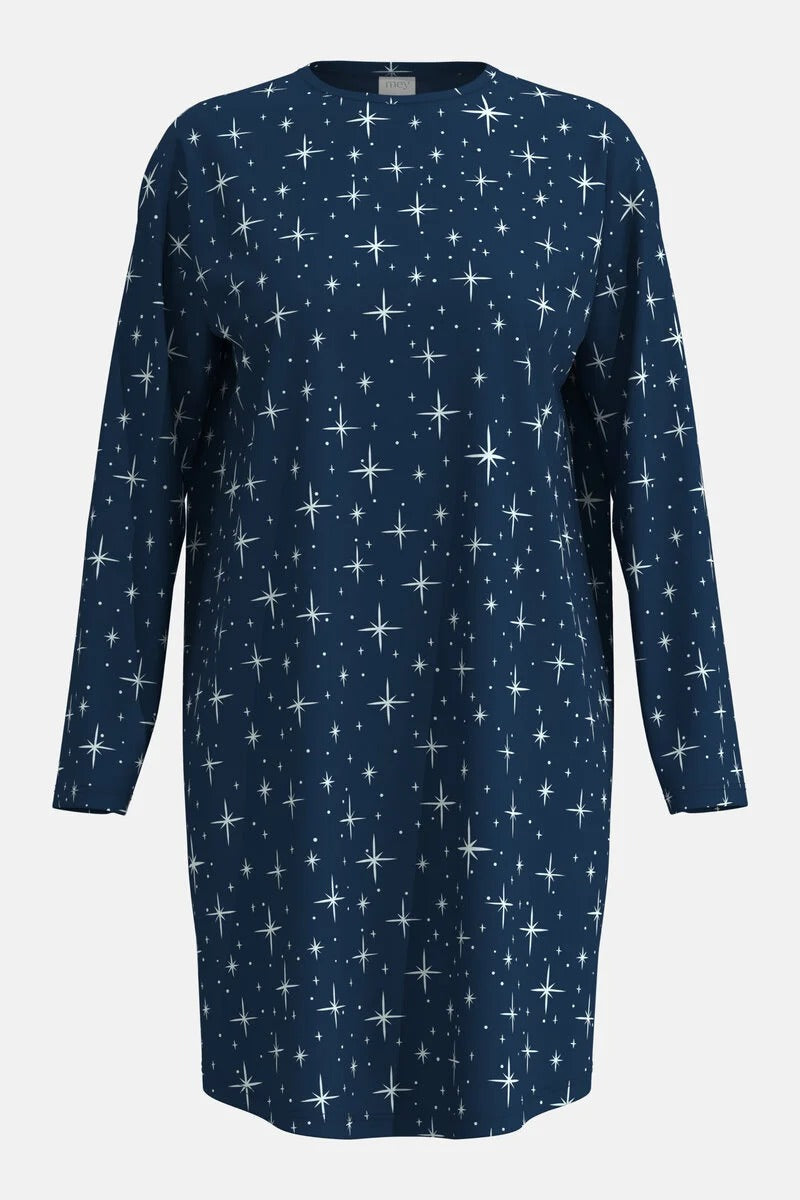 mey Long-sleeved nightdress Serie Polar Sky
