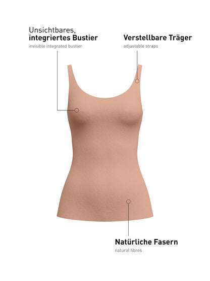 Calida Natural Skin Tank top with bustier