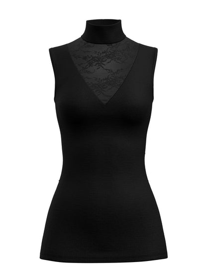 Calida Wolle-Seide-Rollkragen-Tanktop Serie Silky Wool Glam
