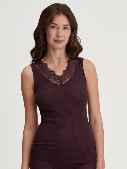Calida Silky Wool Joy Tank top made from wool and silk