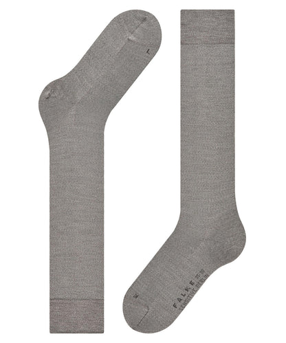 46229-3830 FALKE Sensitive Berlin Women Knee-high socks Suitable for diabetics Colour: light grey mel.