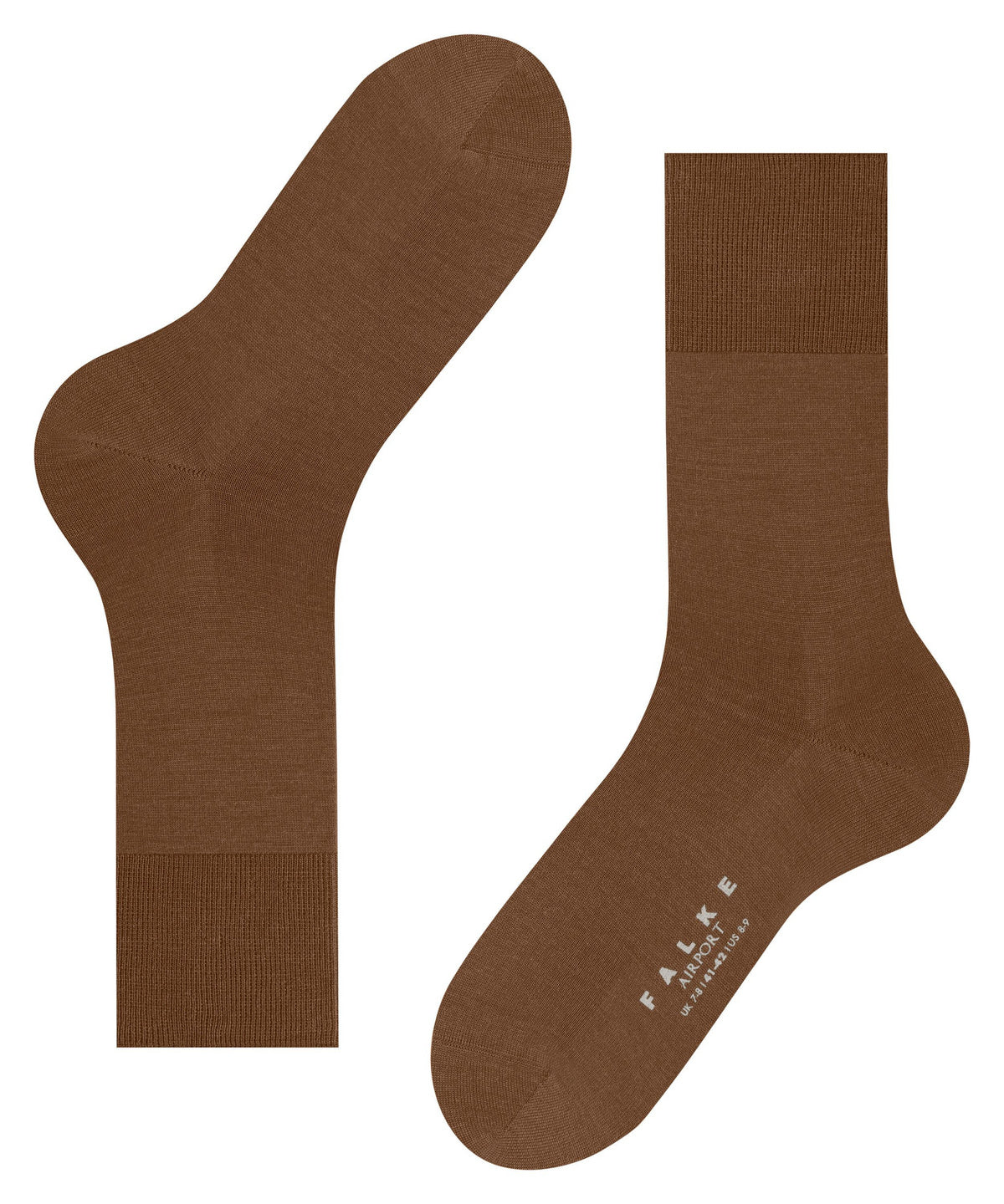 ALKE Airport Men Socks heat-regulating due to virgin wool Colour: tawny