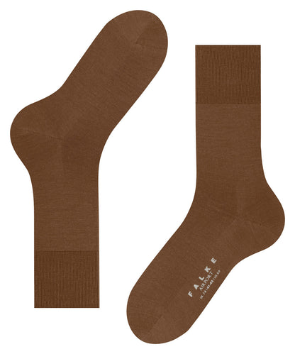ALKE Airport Men Socks heat-regulating due to virgin wool Colour: tawny