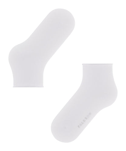 47106-2000 FALKE Cotton Touch Women Short socks with very fine mesh structure Colour: white