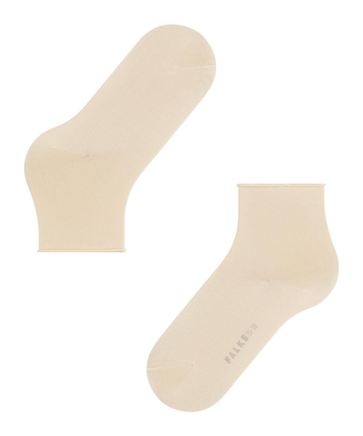 47106-4011 FALKE Cotton Touch Women Short socks with very fine mesh structure Colour: cream