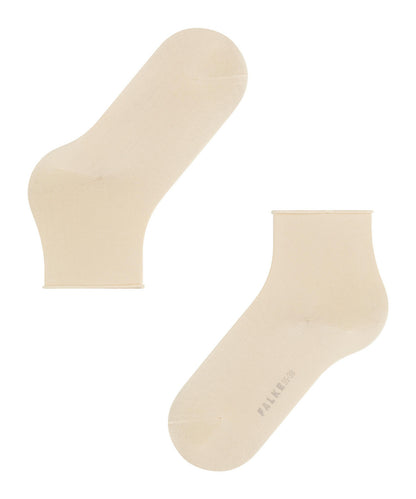 47106-4011 FALKE Cotton Touch Women Short socks with very fine mesh structure Colour: cream