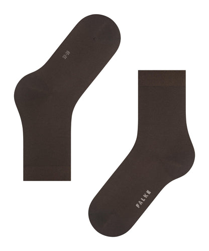 47105-5233 FALKE Cotton Touch Women Socks with very fine mesh structure Colour: dark brown