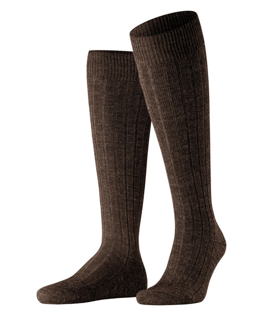15410-5450 FALKE Teppich im Schuh Men Knee-high socks with sole padding Colour: dark brown