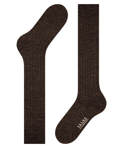 15410-5450 FALKE Teppich im Schuh Men Knee-high socks with sole padding Colour: dark brown
