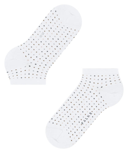 46068-2000 FALKE Multispot Women Sneaker socks with fine dots Colour: white
