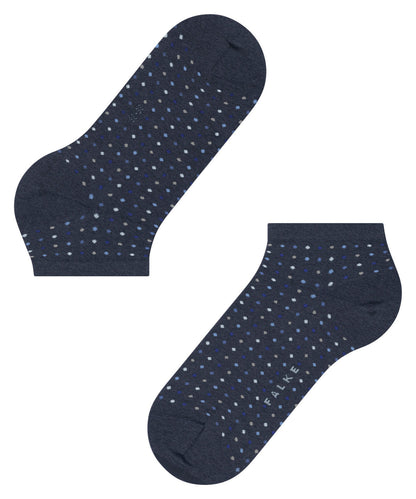 46068-6681 FALKE Multispot Women Sneaker socks with fine dots Colour: darkblue