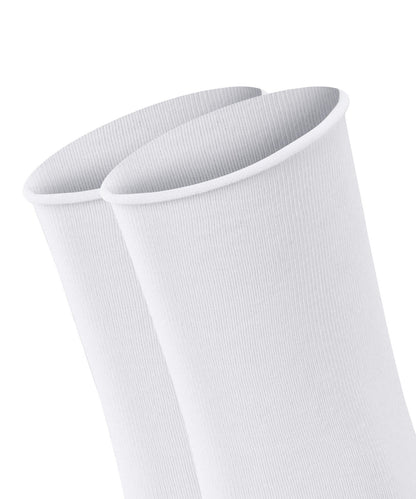 46417-2000 FALKE Happy 2-Pack Women Socks Set of 2 pairs of cotton stockings Colour: white