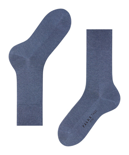 14792-6665 FALKE Tiago Men Socks with sheer shimmer Colour: DEMIN MELANGEN