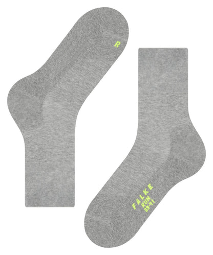 16605-3400 FALKE Run Calzini unisex con suole in peluche Colore: grigio chiaro