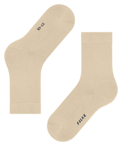 46484-4011 FALKE ClimaWool Women Socks made from a climate-regulating wool-Lyocell blend Colour: cream