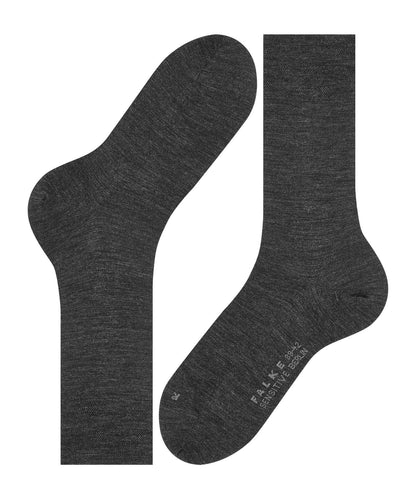 14448-3080 FALKE Sensitive Berlin Men Socks Suitable for diabetics Colour: anthra.mel