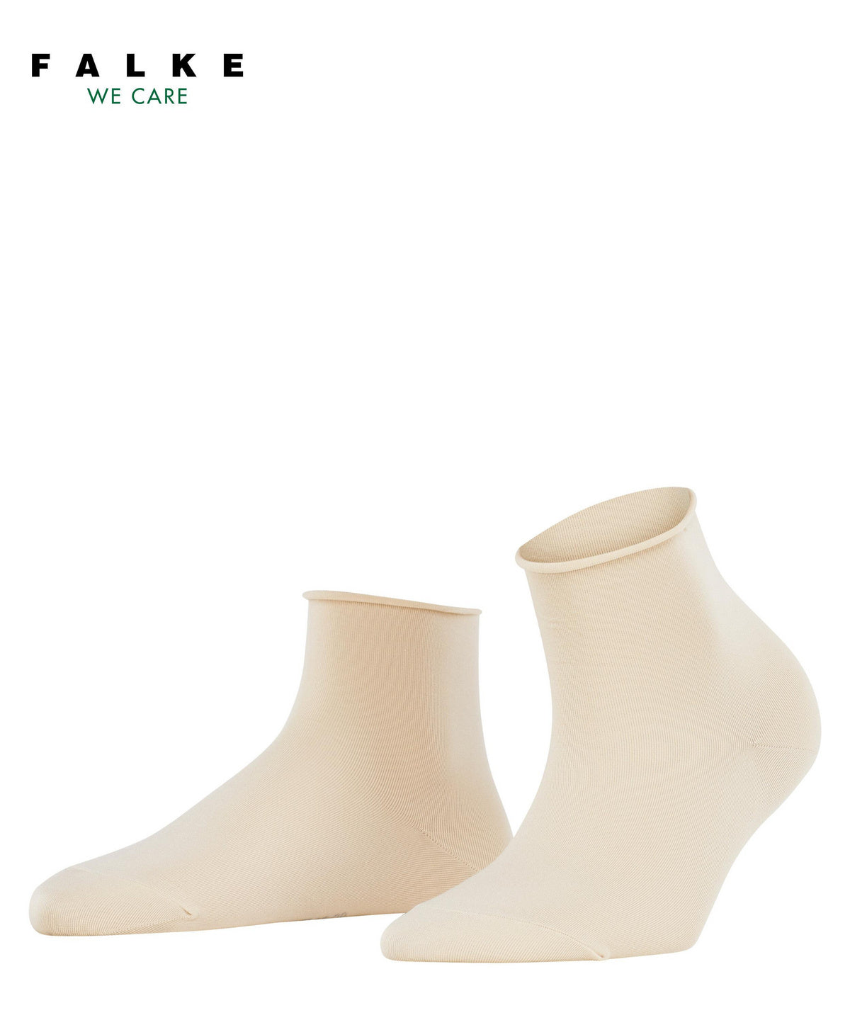 47106-4011 FALKE Cotton Touch Women Short socks with very fine mesh structure Colour: cream