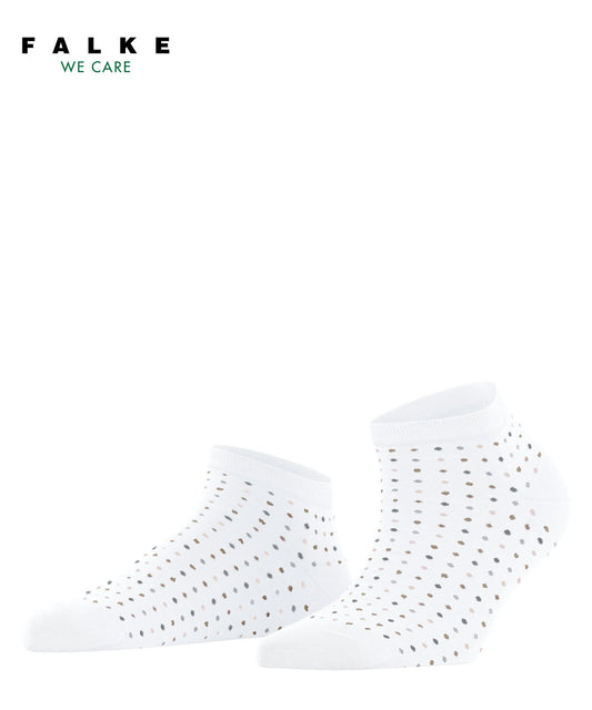 46068-2000 FALKE Multispot Women Sneaker socks with fine dots Colour: white