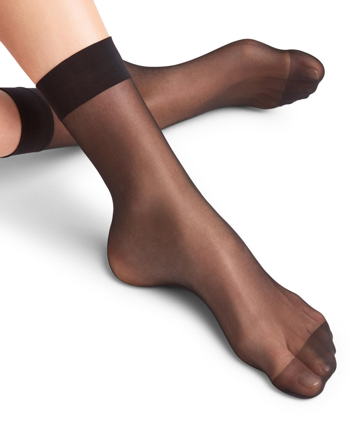 41390-3009 FALKE Seidenglatt 15 DEN Women Ankle socks transparent & glossy Colour: black