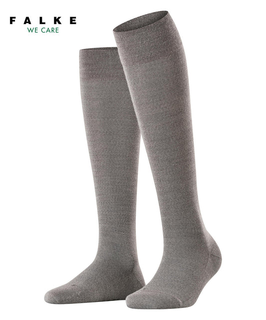 46229-3830 FALKE Sensitive Berlin Women Knee-high socks Suitable for diabetics Colour: light grey mel.