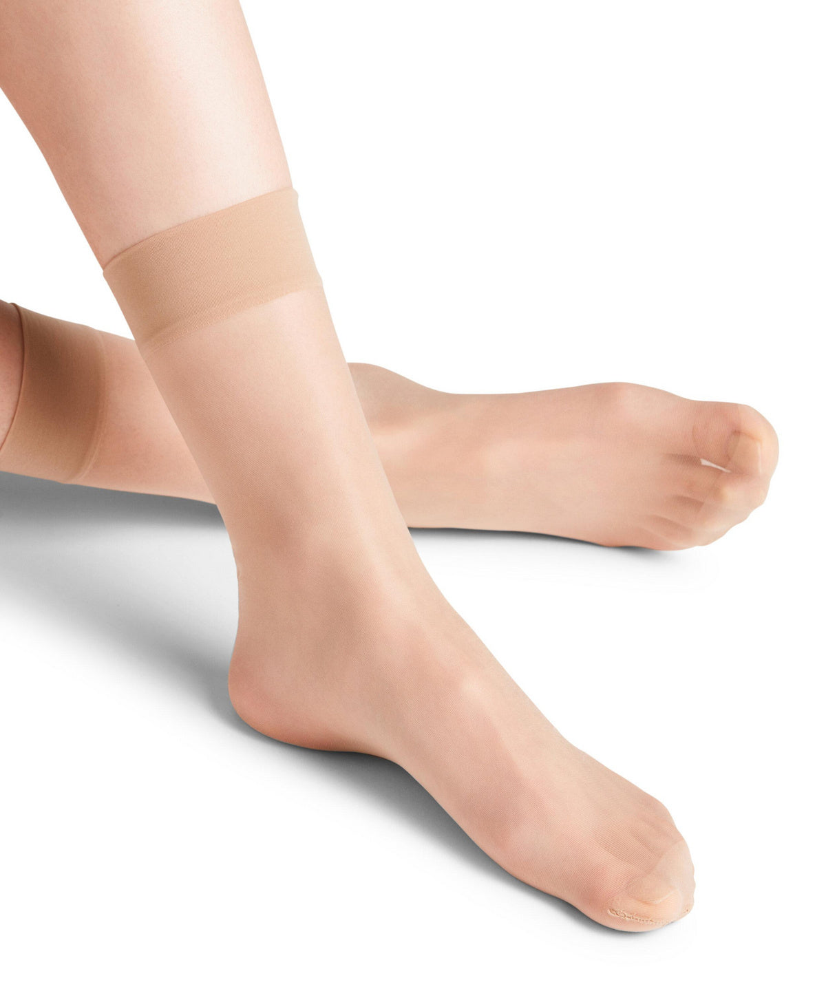 41390-4409 FALKE Seidenglatt 15 DEN Damen Knöchelsocken transparent & glänzend Farbe: crystal