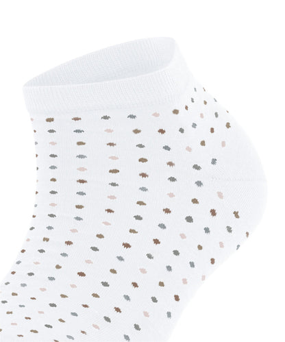 46068-2000 FALKE Multispot Women Sneaker socks with fine dots Colour: white