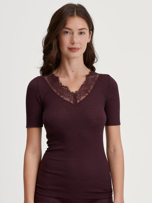 Calida Silky Wool Joy Short-sleeved wool-silk shirt
