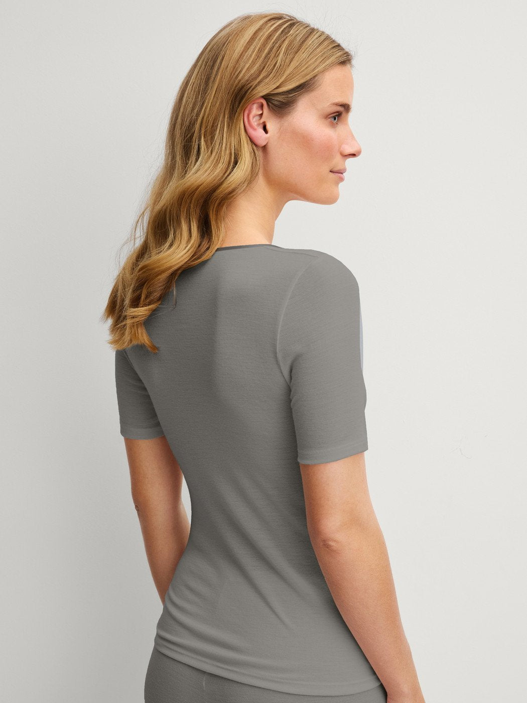 Calida Kurzarm-Shirt aus Wolle und Seide Serie True Confidence