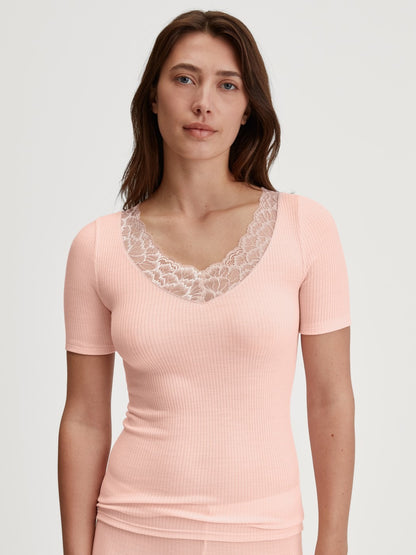 Calida Silky Wool Joy Wool-Silk Short Sleeve Shirt