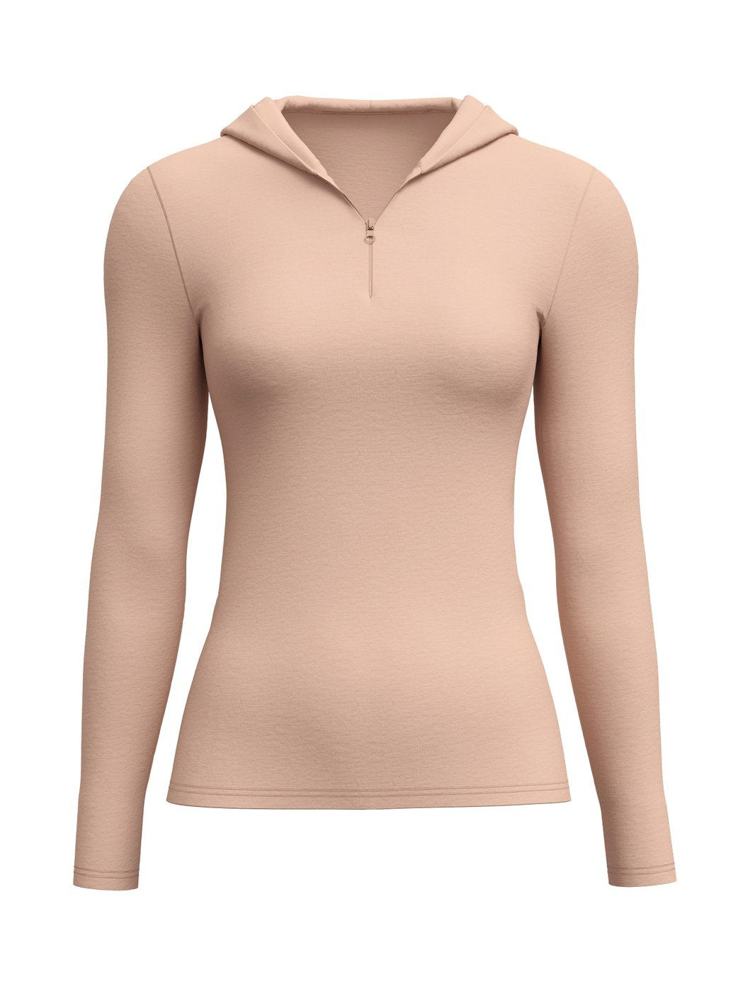 Calida Langarm-Shirt mit Kapuze aus Wolle und Seide Serie True Confidence