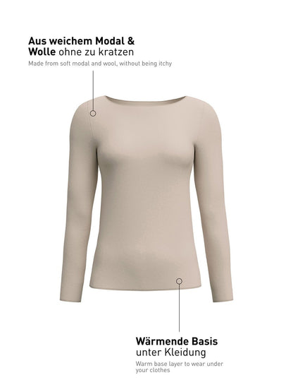 T-shirt Calida a maniche lunghe Serie Second Skin