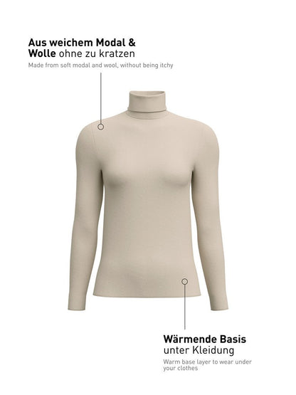 Calida Langarm-Rollkragen-Shirt Serie Second Skin