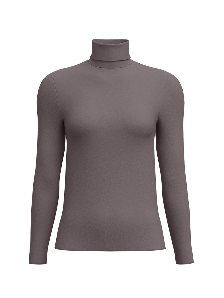 T-shirt Calida a maniche lunghe con collo alto Serie Second Skin